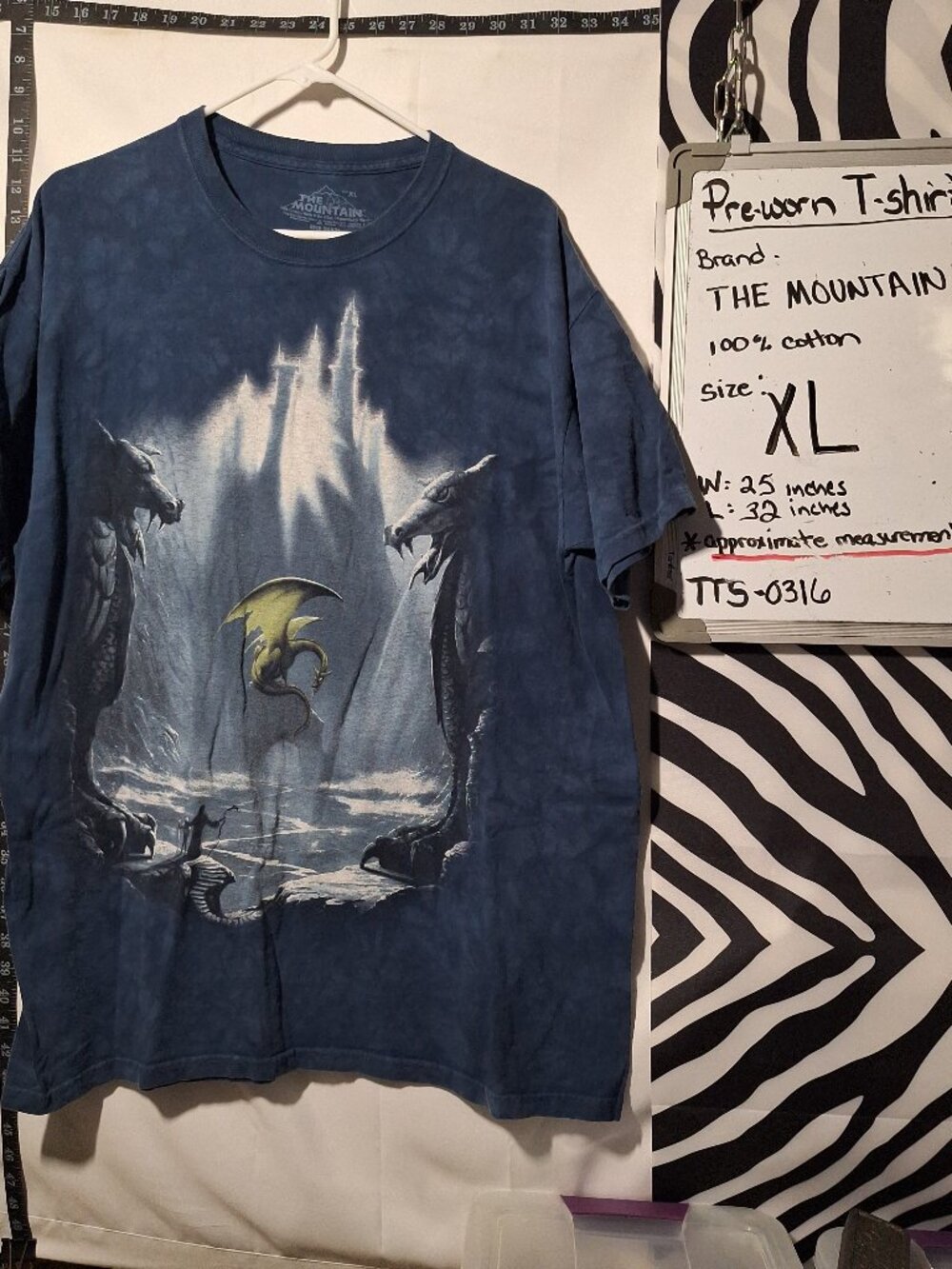 The Mountain Dragon T-Shirt, Blue, XL